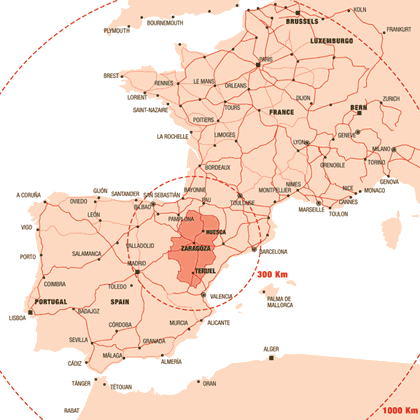 Zaragoza region of Spain