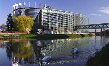The Louisse Weiss building in Strasbourg, France, seat of the European Parliment