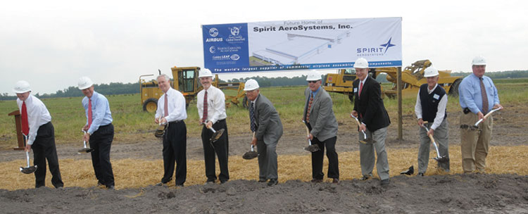 Groundbreaking for Spirit AeroSystems' Kinston facility Groundbreaking for Spirit AeroSystems' Kinston facility