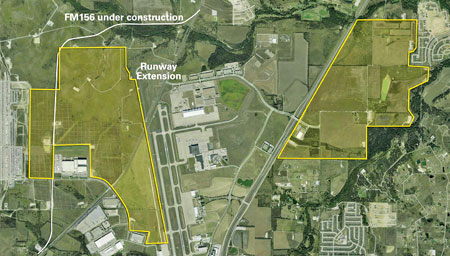 Fort Worth Alliance Airport sites