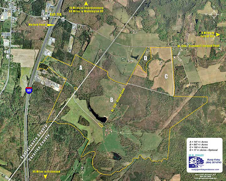 Orrock-Simms site an hour south of Washington, D.C.