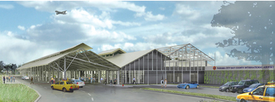 Rendering of the Panama City-Bay County International Airport