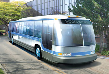 Fisher Coachworks is developing a lightweight hybrid bus that it says can achieve the equivalent of 10 miles per gallon, approximately three times the mileage efficiency of current diesel buses.