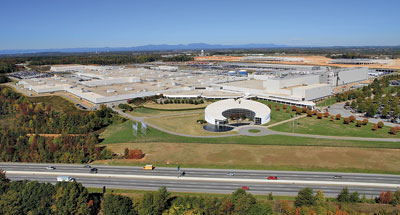 BMW, still moving forward on its own $750-million expansion (above) in the Greenville-Spartanburg area, was more than just an interested onlooker in the attraction of American Titanium Works.