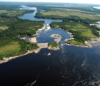 Hydro-Quebec on the Romaine River in Canada