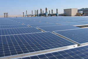 Merck's solar energy system with more than 1500 roof panels Merck's solar energy system with more than 1500 roof panels