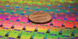 Intel 32-nanometer chip wafer