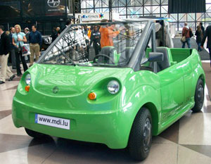 Air car at show Air car at show