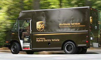 UPS hybrid truck UPS hybrid truck
