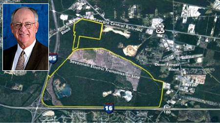 Cornell (inset) and the Pooler site