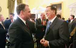 CEO James Guyette speaking with Gov. Timothy Kaine CEO James Guyette speaking with Gov. Timothy Kaine