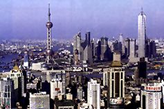 Pudong New Area in Shanghai, China