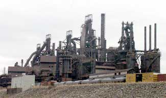 Mittal steel plant in Baltimore County, Md.