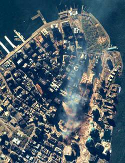 Space Imaging view of WTC site