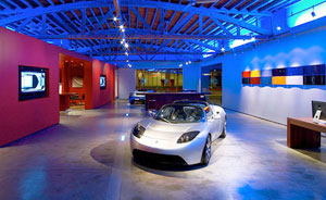 Tesla showroom in Los Angeles